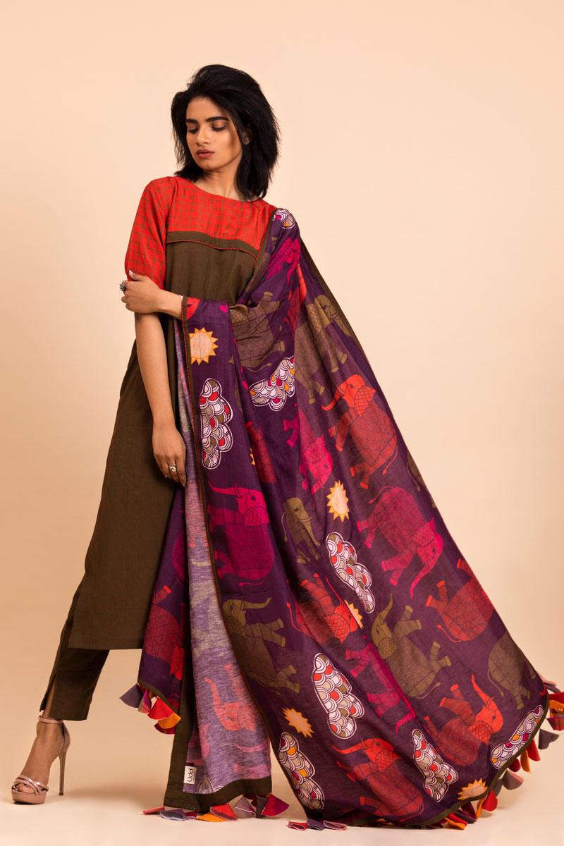 Gaja dupatta