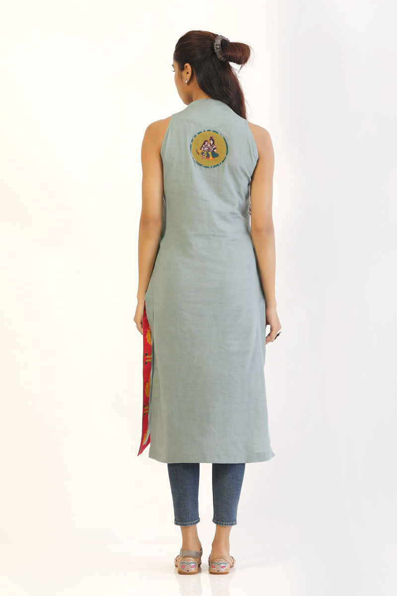 Ice Blue Kurti