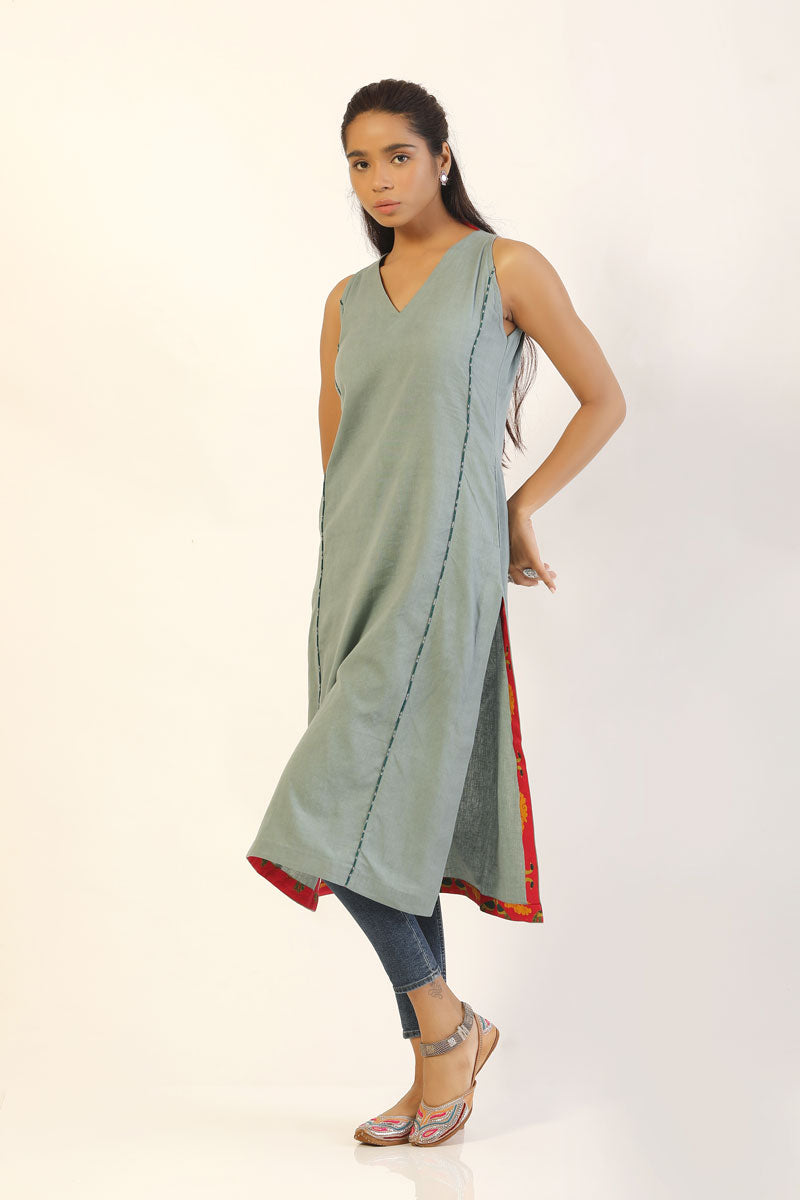 Ice Blue Kurti