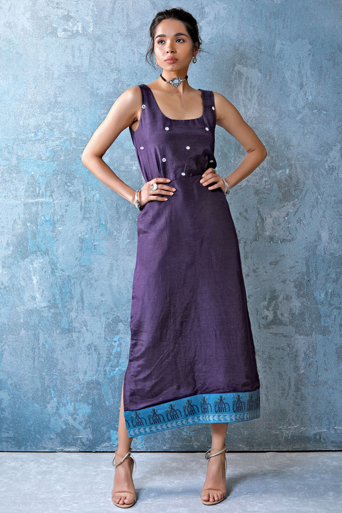 Aaina Purple Dress