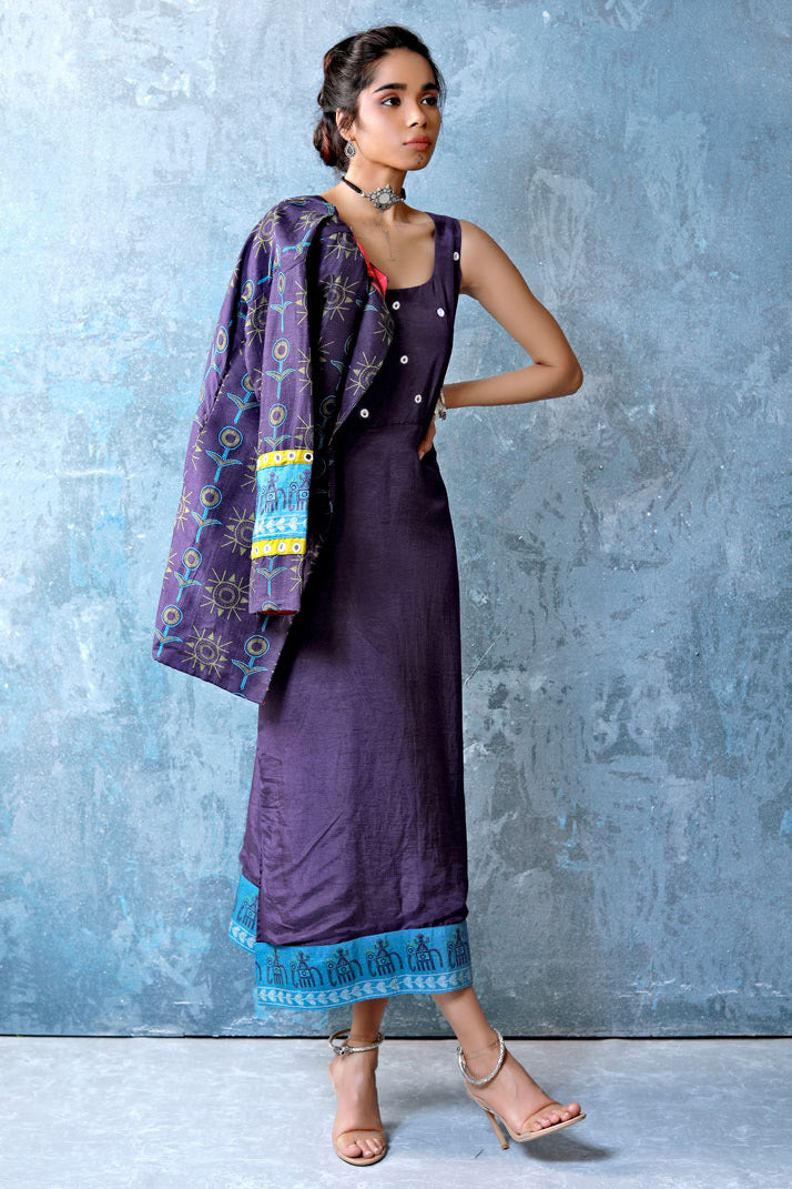 Aaina Purple Dress