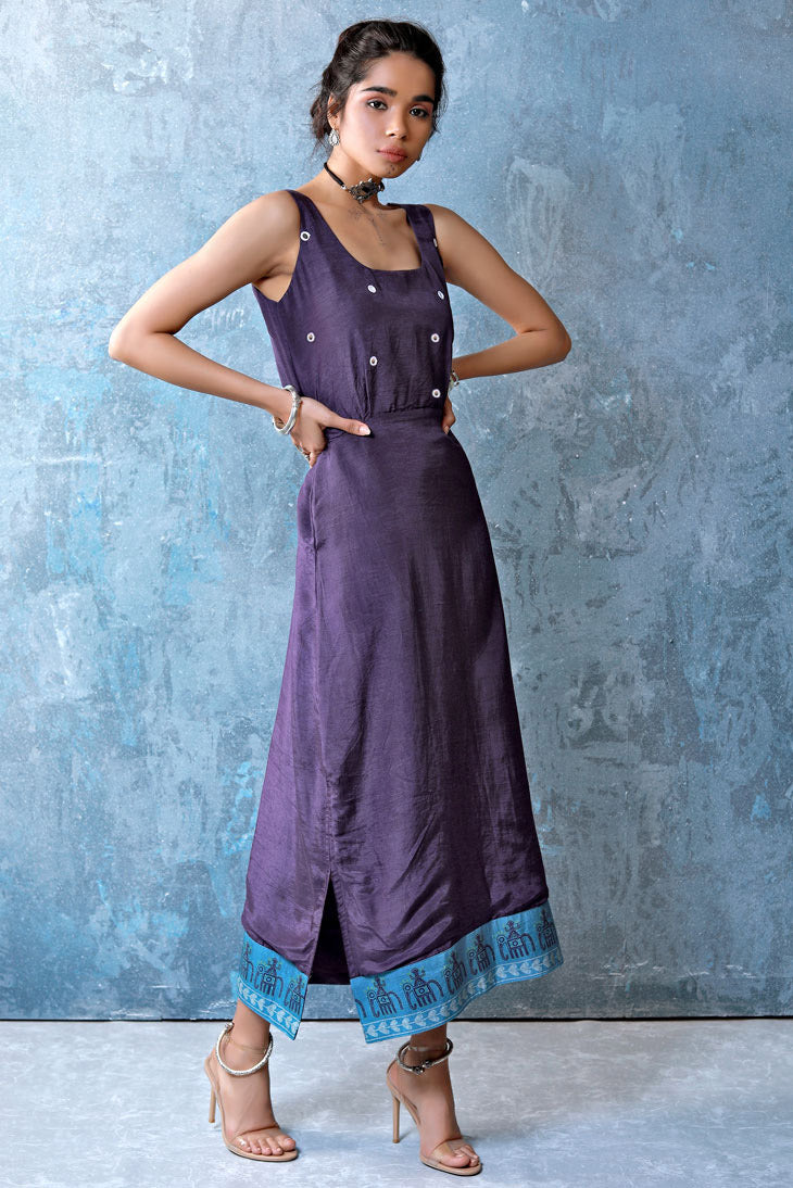 Aaina Purple Dress