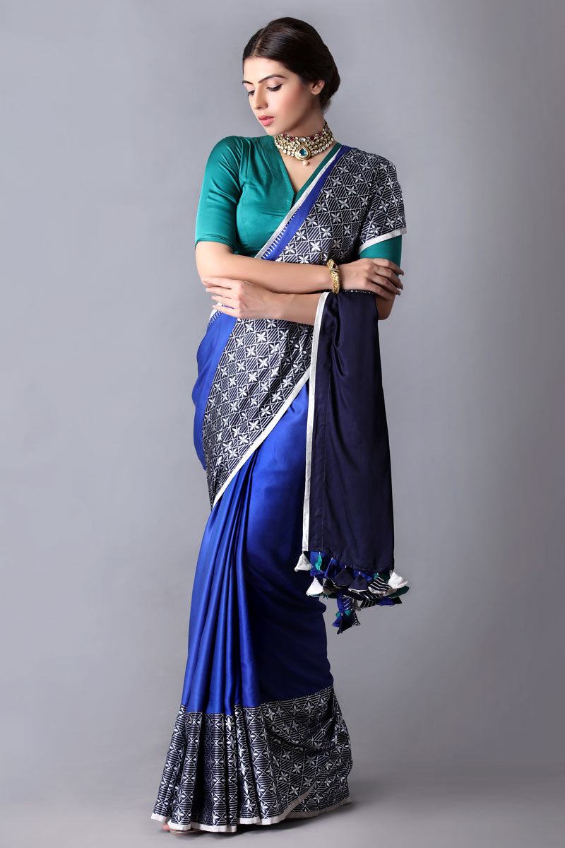 Sapphire saree