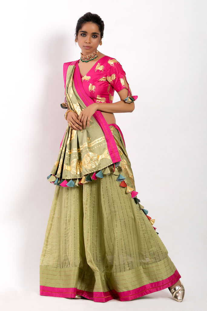 Sringar Lehenga (set of 3)