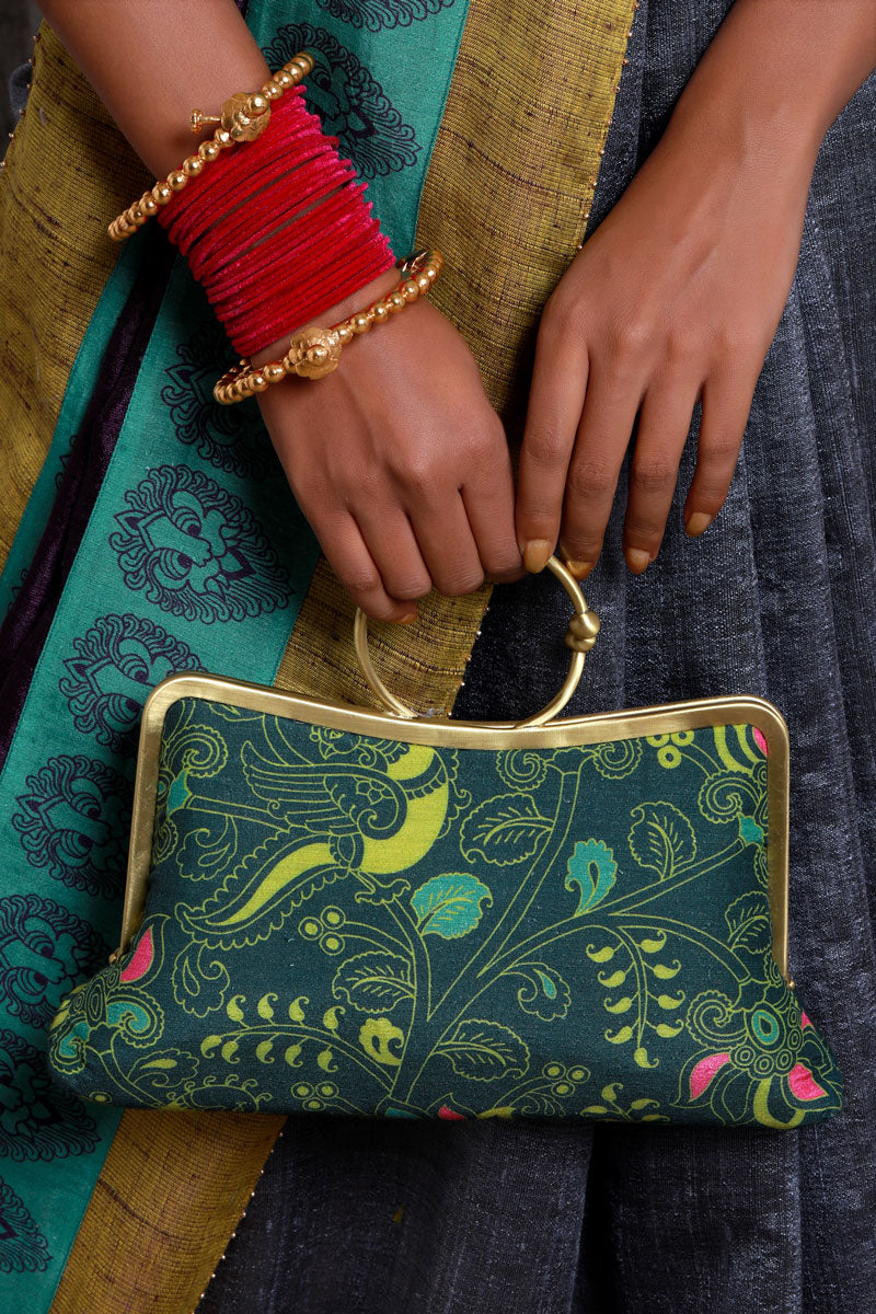 Tree of Life Clutch- Green