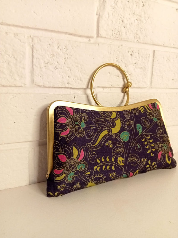Tree of Life Clutch- Purple