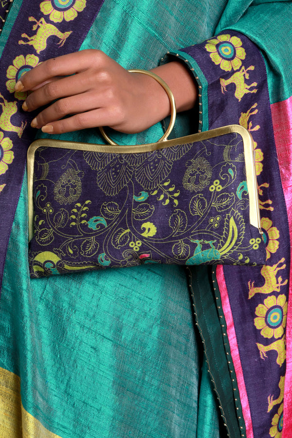 Tree of Life Clutch- Purple
