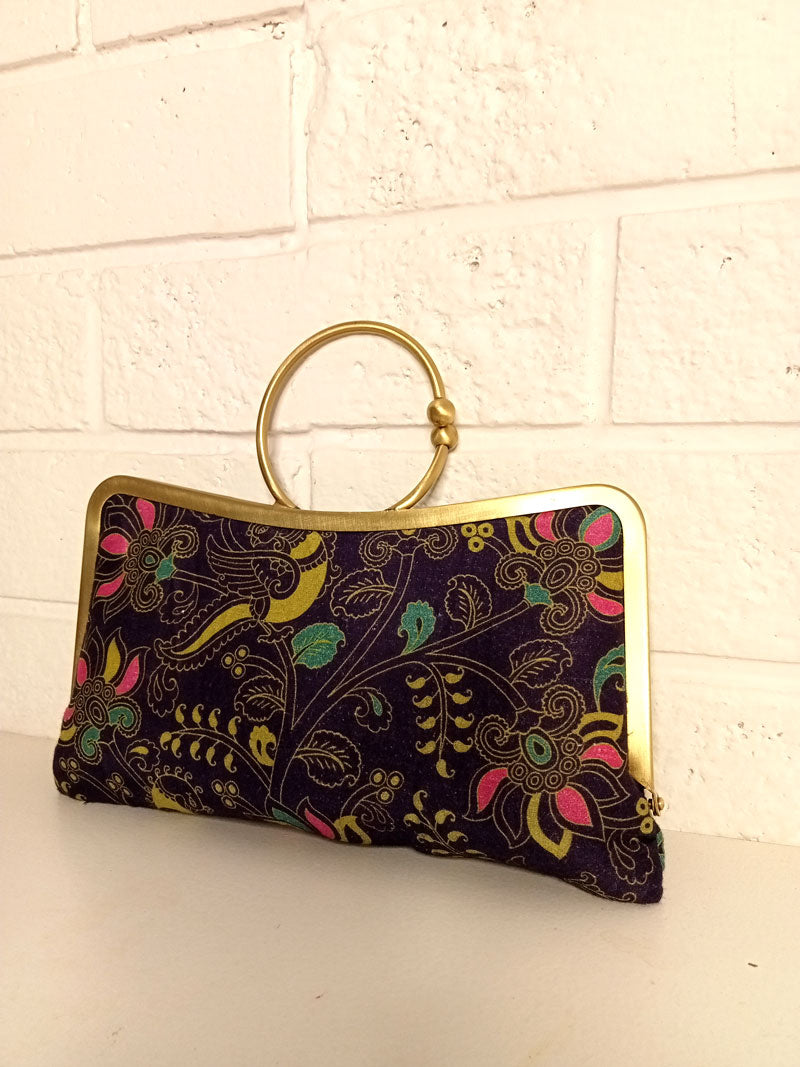 Tree of Life Clutch- Purple
